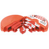 Vergrendelingsset voor handwielafsluiters – Rood, Rood, 25.40 - 330.20 mm